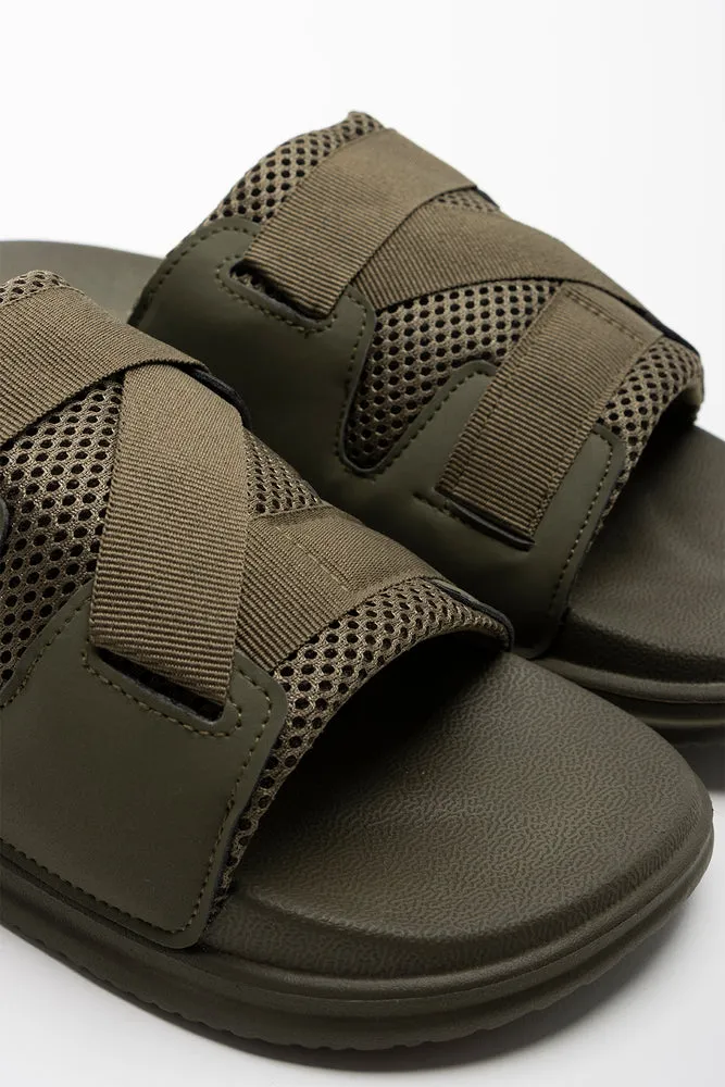 Utility Slide Dark Green