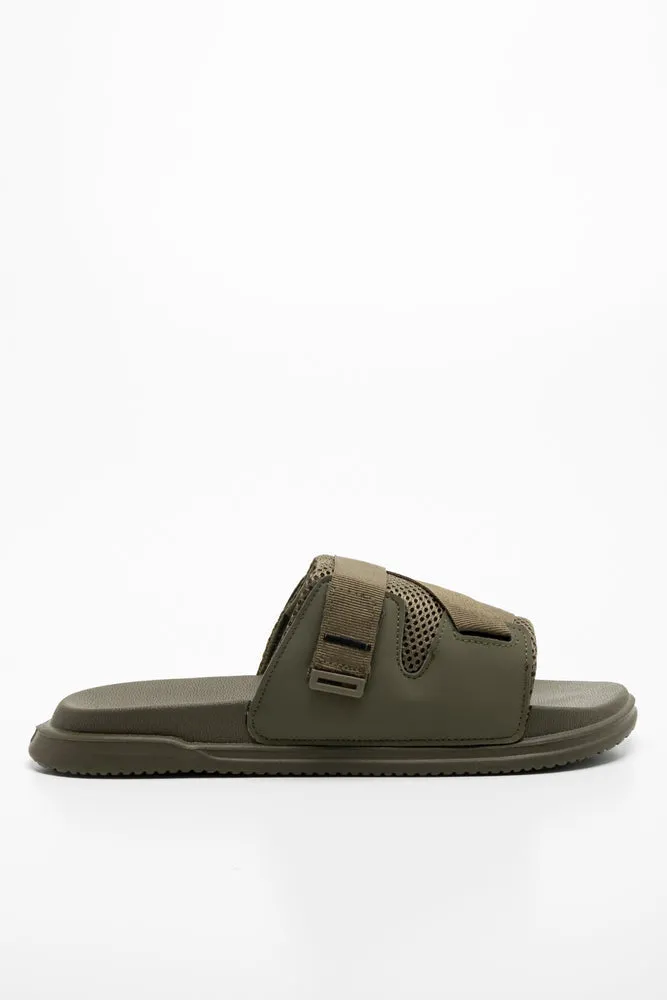 Utility Slide Dark Green