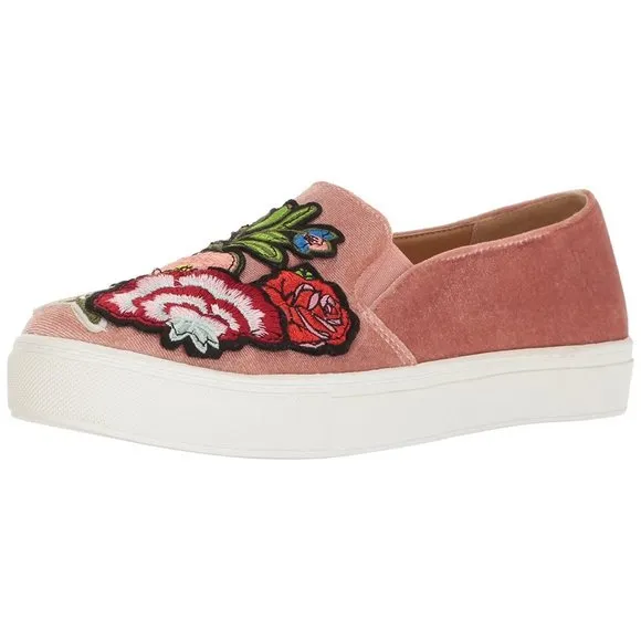 Velvet Vintage Rose Slip On Shoes | Dirty Laundry - Jiana