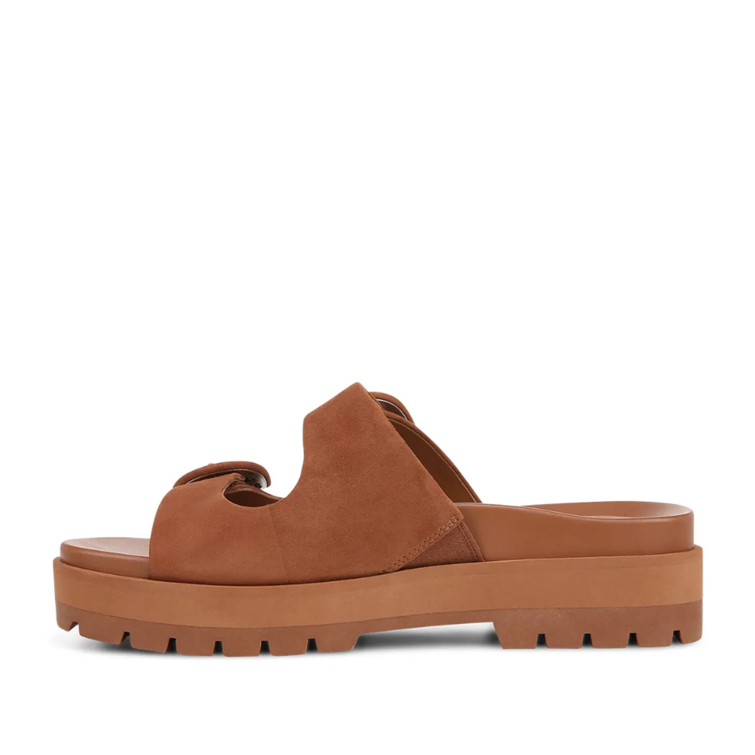 Vionic Capitola Lug Platform Sandal in Brown