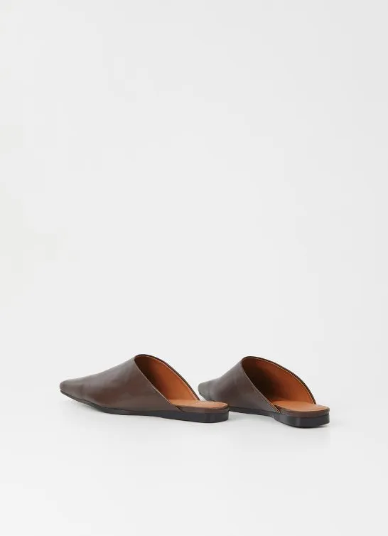 Wioletta Mules Leather Black - Vagabon