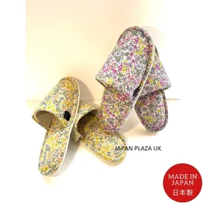 Woman Slippers with Floral Pattern (Made in Japan)