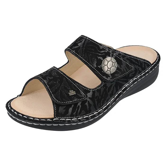 Womens Finn Comfort Moorea in Black Delizia